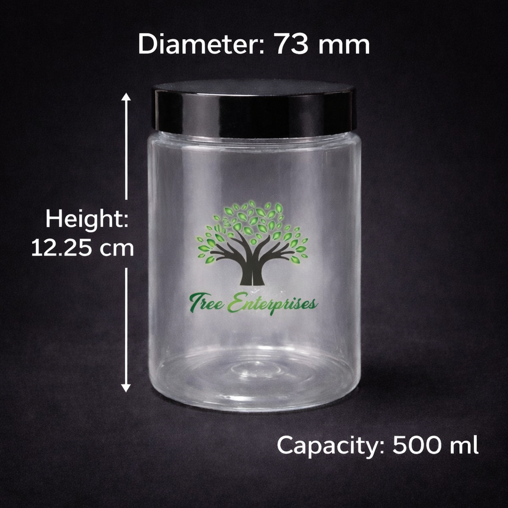 PET JAR 73MM ,500ML